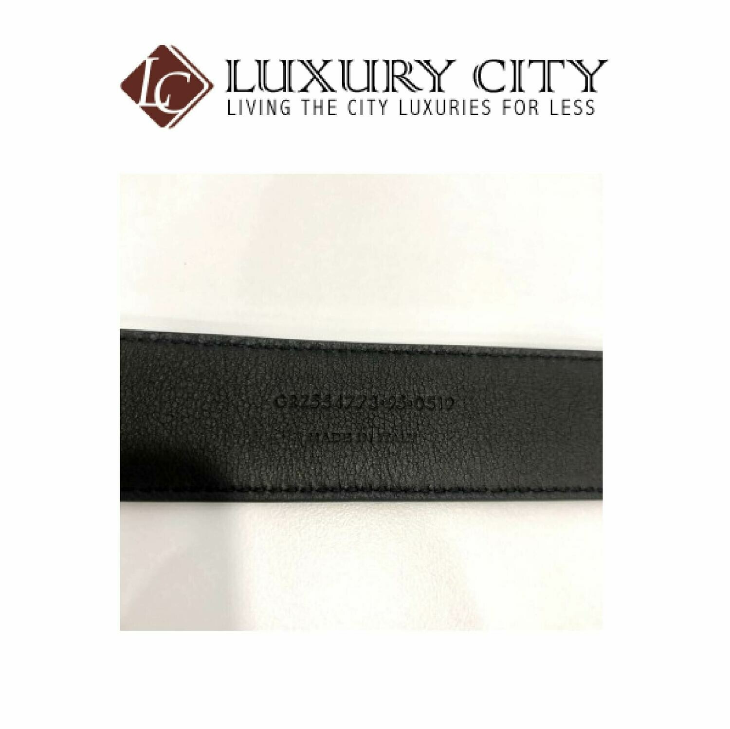 [Luxury City] Saint Laurent Monogram Belt In Grained Leather YSL-554773