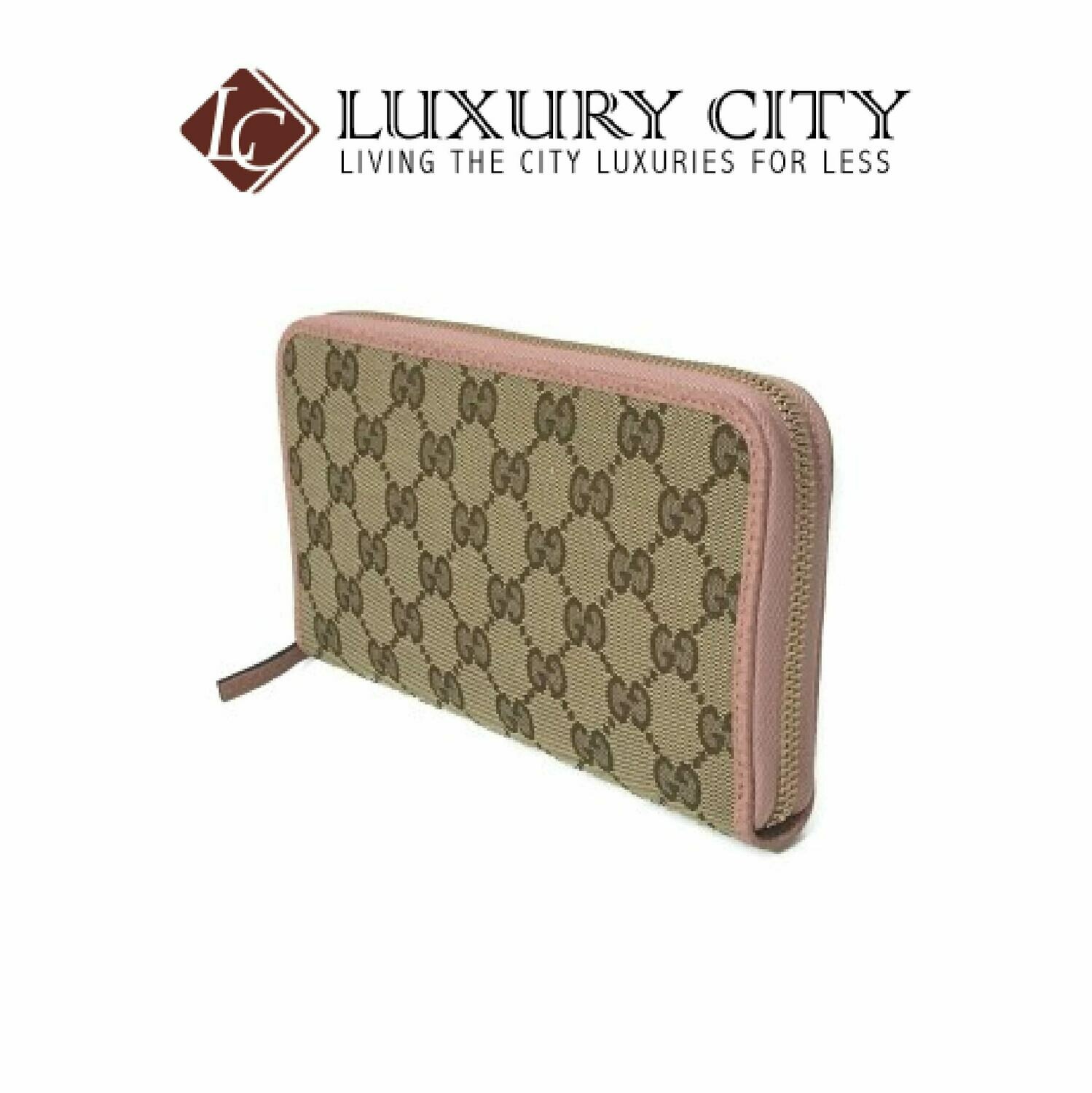 [Luxury City] Gucci Microguccissima Zip Around Wallet Pink Gucci-496085