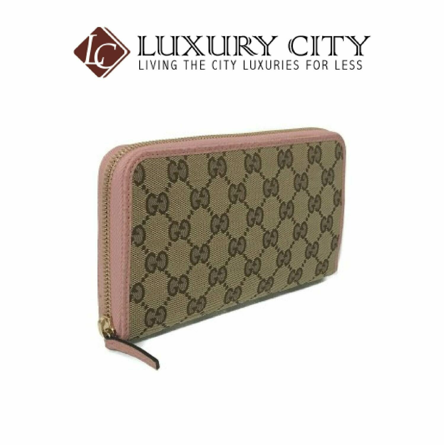 [Luxury City] Gucci Microguccissima Zip Around Wallet Pink Gucci-496085