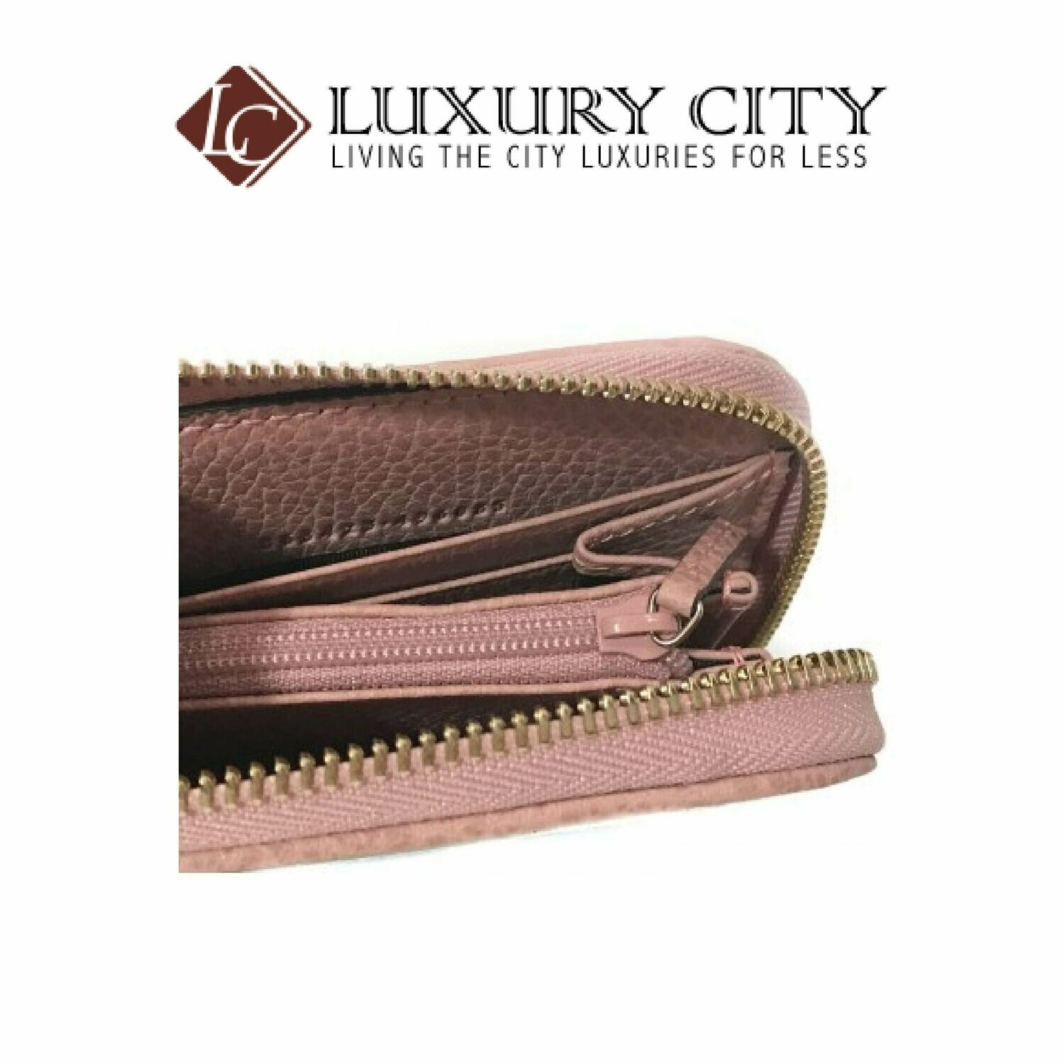 [Luxury City] Gucci Microguccissima Zip Around Wallet Pink Gucci-496085