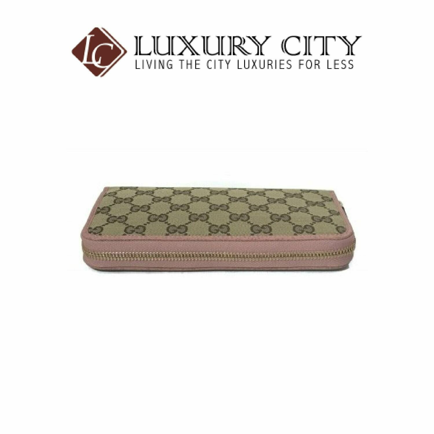 [Luxury City] Gucci Microguccissima Zip Around Wallet Pink Gucci-496085