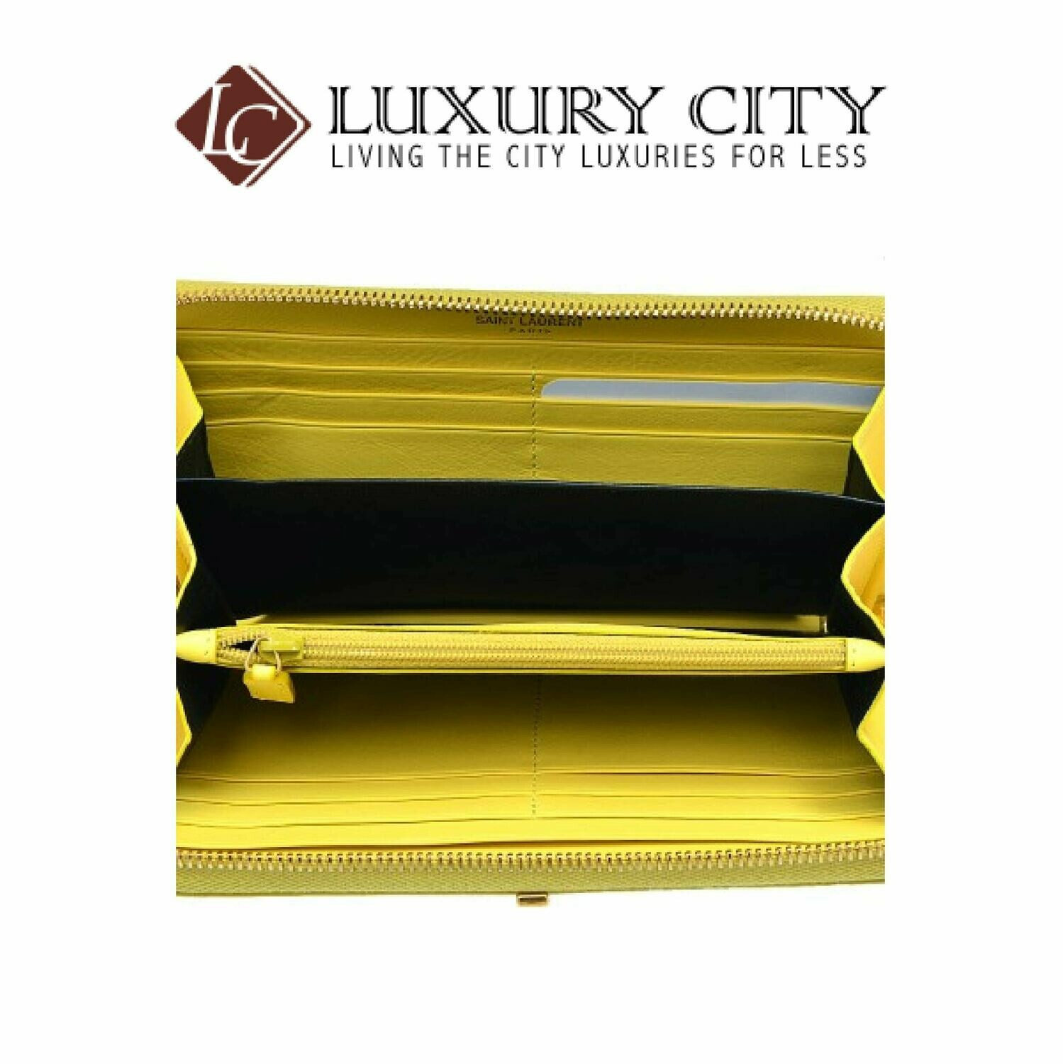 [Luxury City] Saint Laurent Y Line Zip Around Wallet