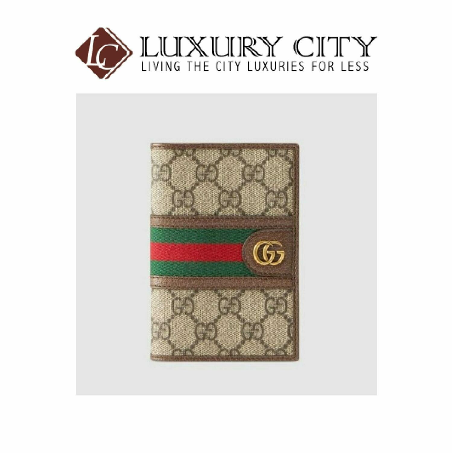 [Luxury City] Gucci Ophidia GG Brown Passport Holder