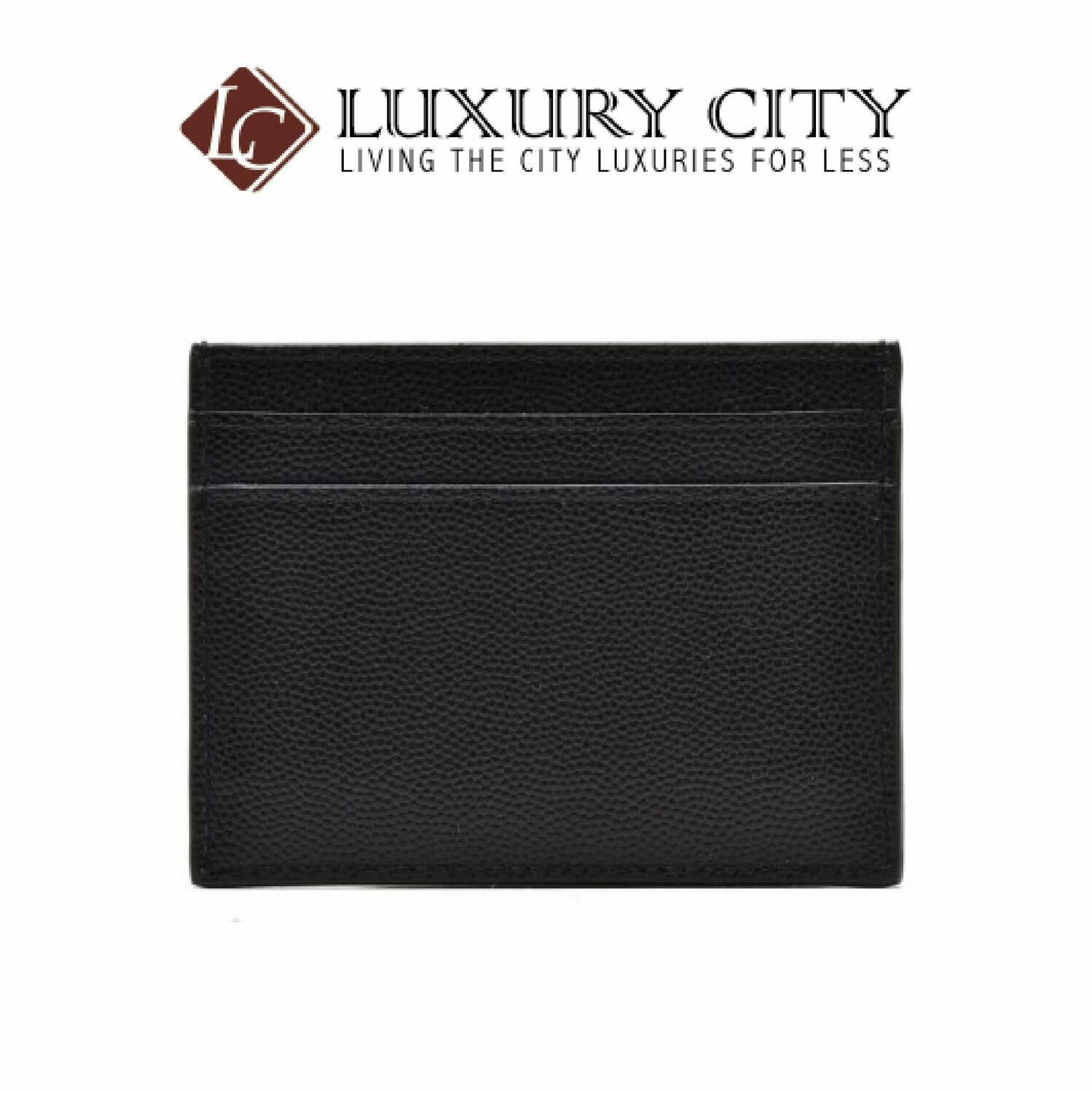 [Luxury City] Saint Laurent YSL Card Case Calf Leather YSL-375946 (Black)