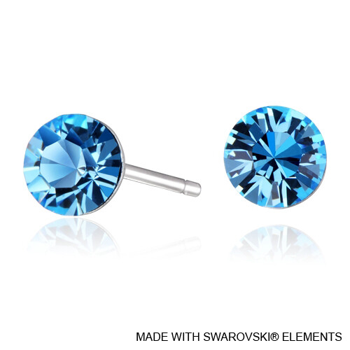 LUSH Solitaire Birthstone Stud Earring (Available in 12 Colours)