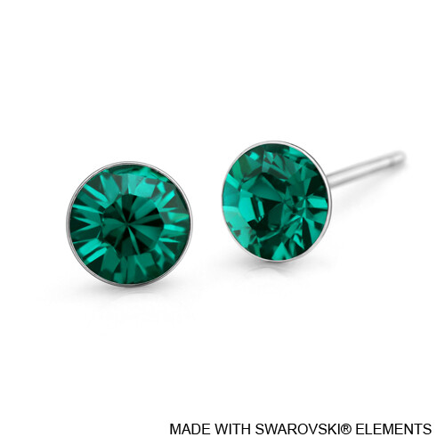 LUSH Solitaire Birthstone Stud Earring (Available in 12 Colours)