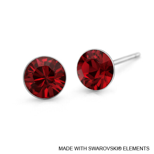 LUSH Solitaire Birthstone Stud Earring (Available in 12 Colours)