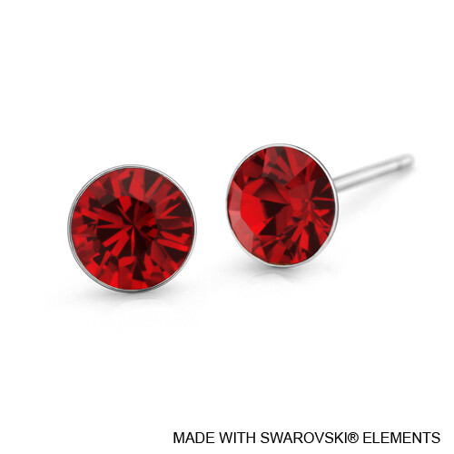 LUSH Solitaire Birthstone Stud Earring (Available in 12 Colours)