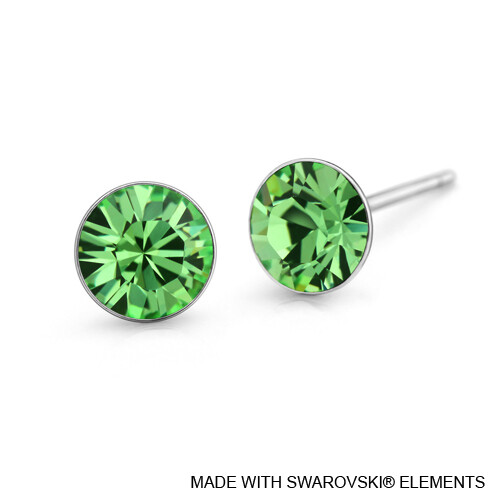 LUSH Solitaire Birthstone Stud Earring (Available in 12 Colours)