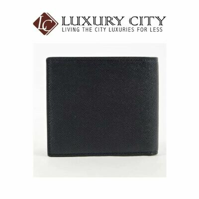 [Luxury City] Saint Laurent East/West Wallet In Grain De Poudre Embossed Leather Black YSL-396307