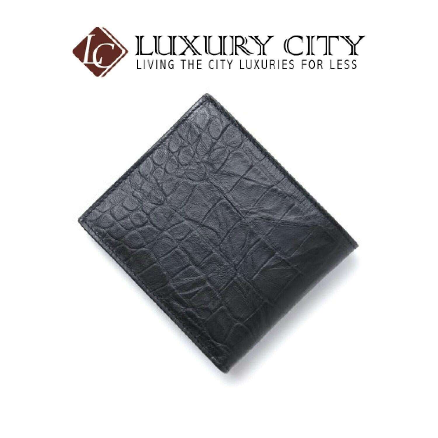 [Luxury City] Saint Laurent Monogramme Logo Folio Wallet YSL-453276 (Black)