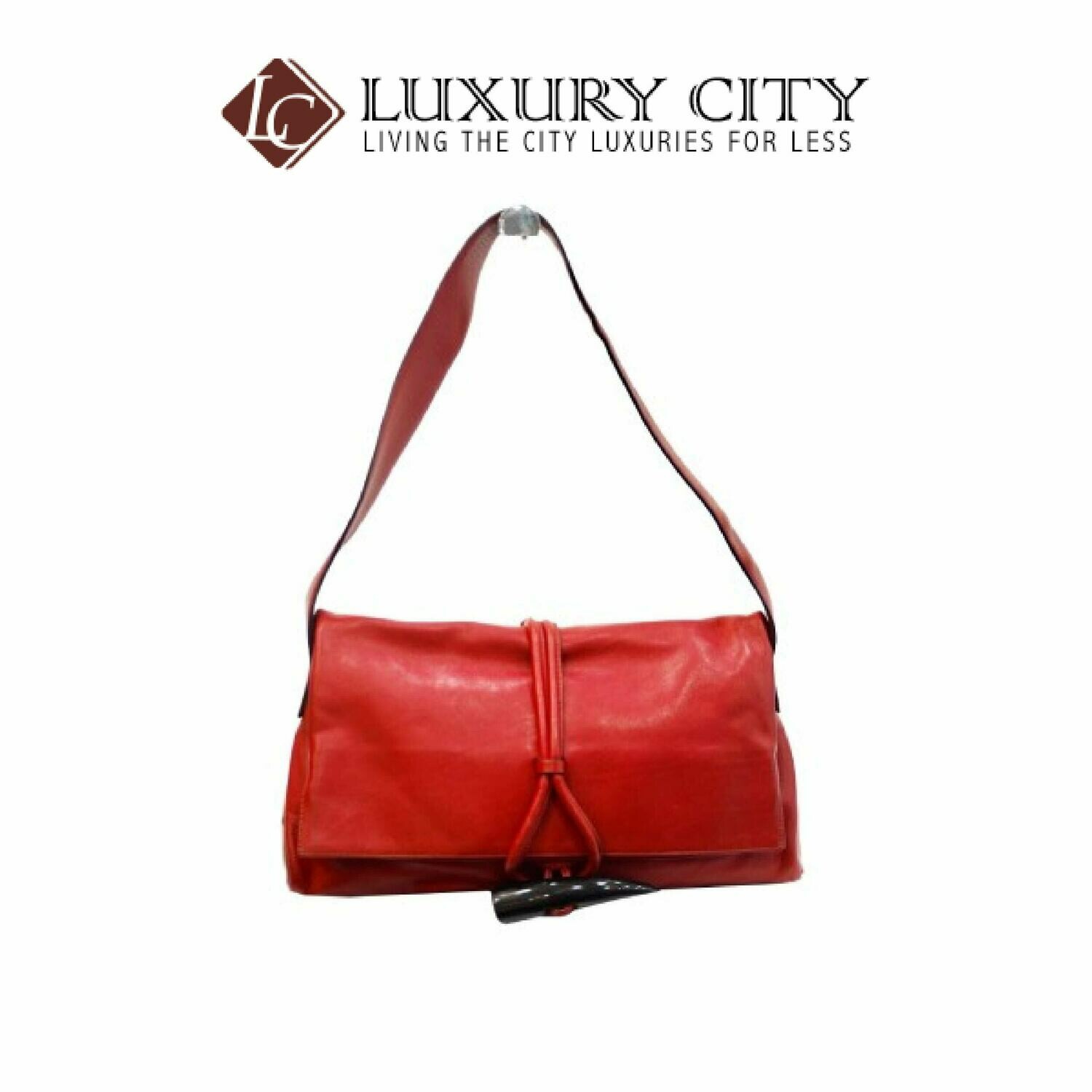 [Luxury City] Preloved Authentic Burberry Red Shoulder Bag