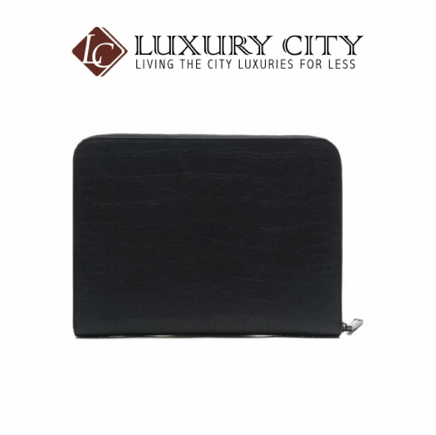 [Luxury City] Saint Laurent Monogram Tablet Holder In Crocodile Embossed Leather Black YSL-529862