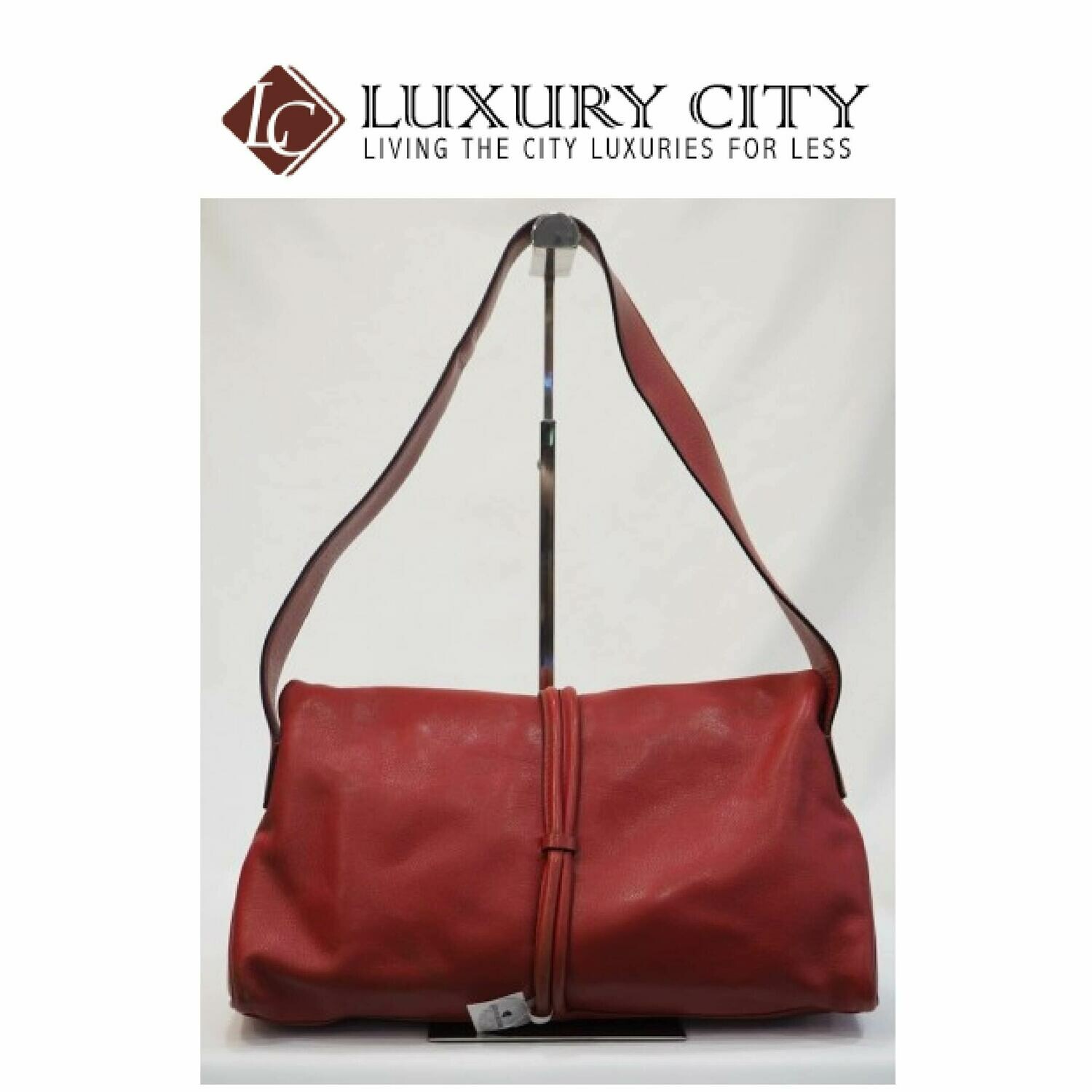 [Luxury City] Preloved Authentic Burberry Red Shoulder Bag