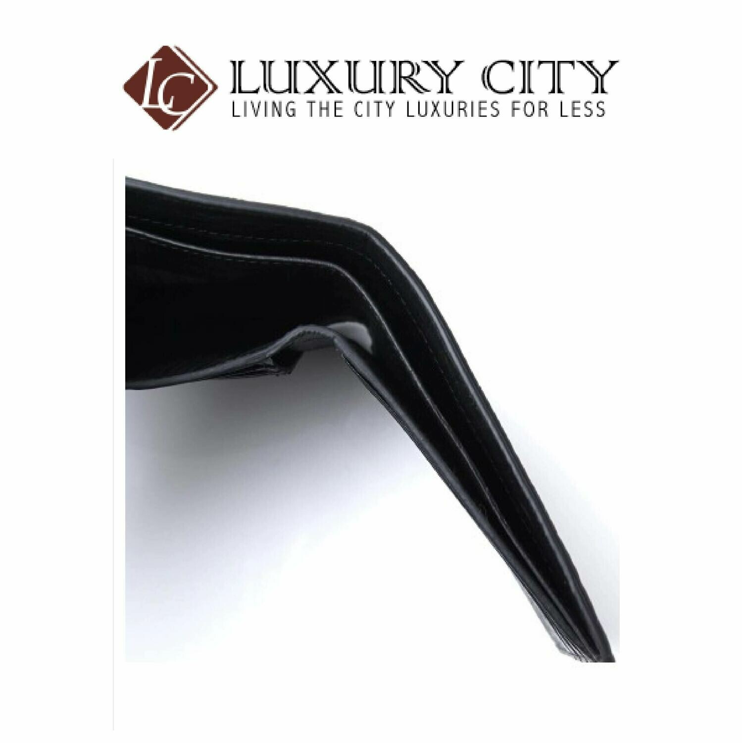 [Luxury City] Saint Laurent Monogramme Logo Folio Wallet YSL-453276 (Black)