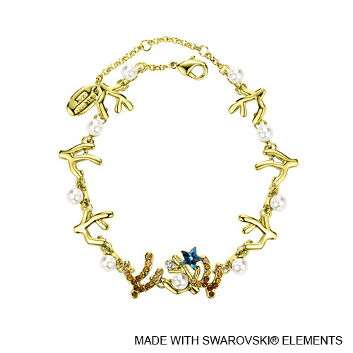 LUSH Coralyne 18K Gold Plated Chain Bracelet