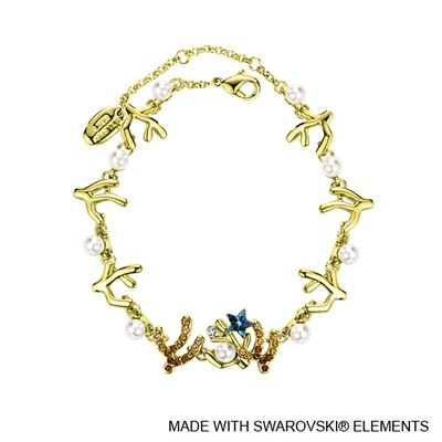 LUSH Coralyne 18K Gold Plated Chain Bracelet