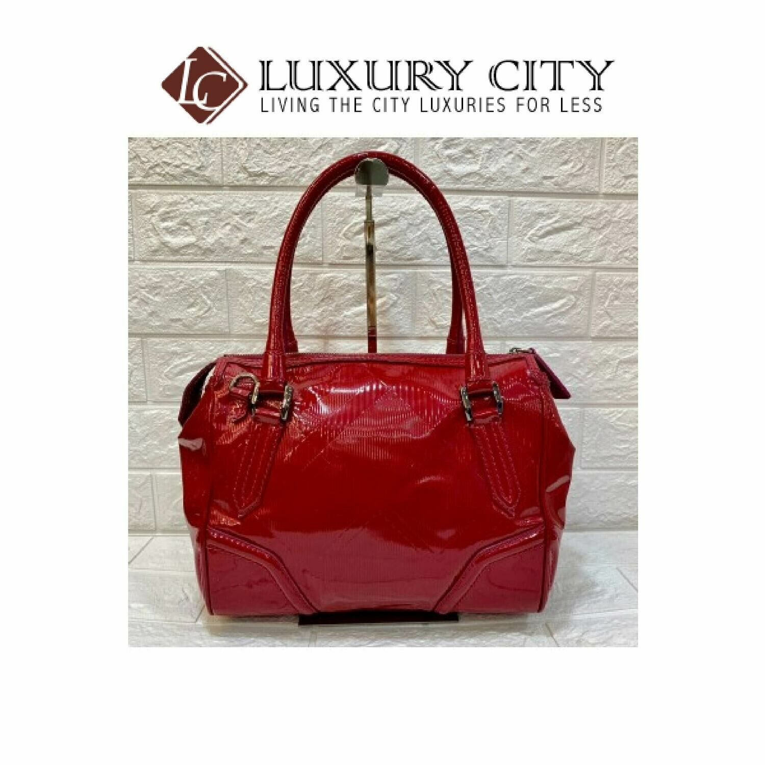 [Luxury City] Preloved Burberry Patent Leather 2 Ways Carry Bag