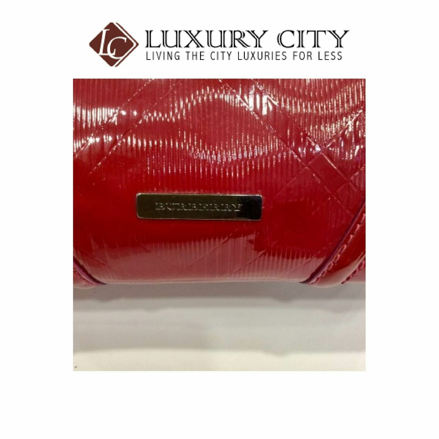 [Luxury City] Preloved Burberry Patent Leather 2 Ways Carry Bag