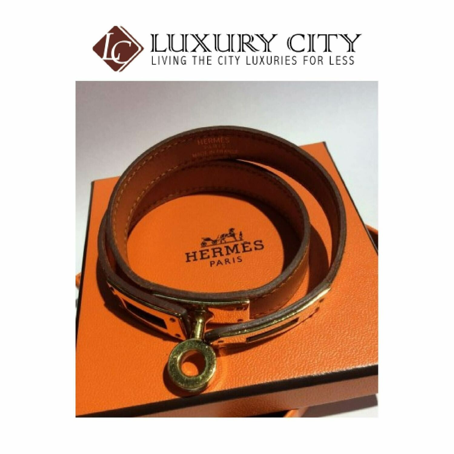 [Luxury City] Preloved Authentic Hermes Kelly Double Tour Bracelet