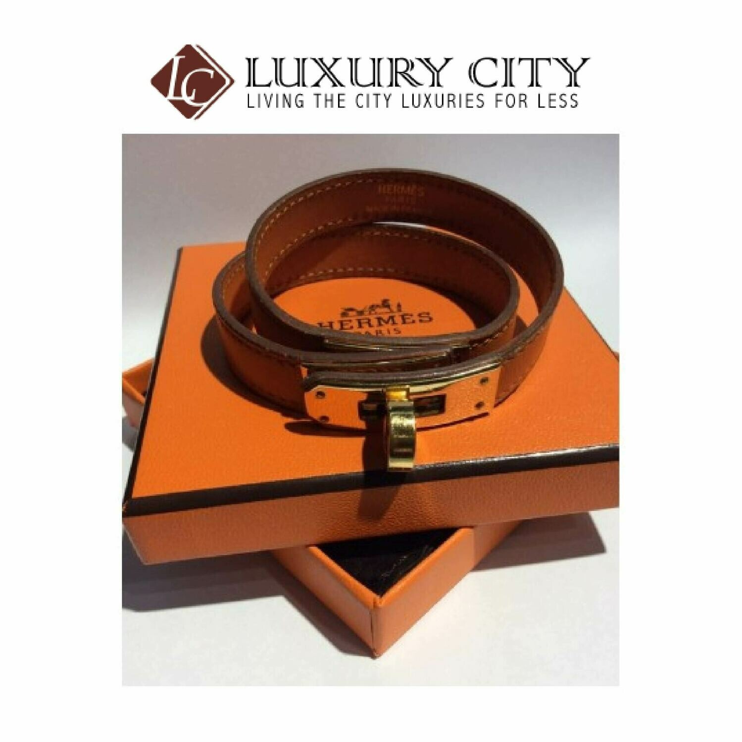 [Luxury City] Preloved Authentic Hermes Kelly Double Tour Bracelet