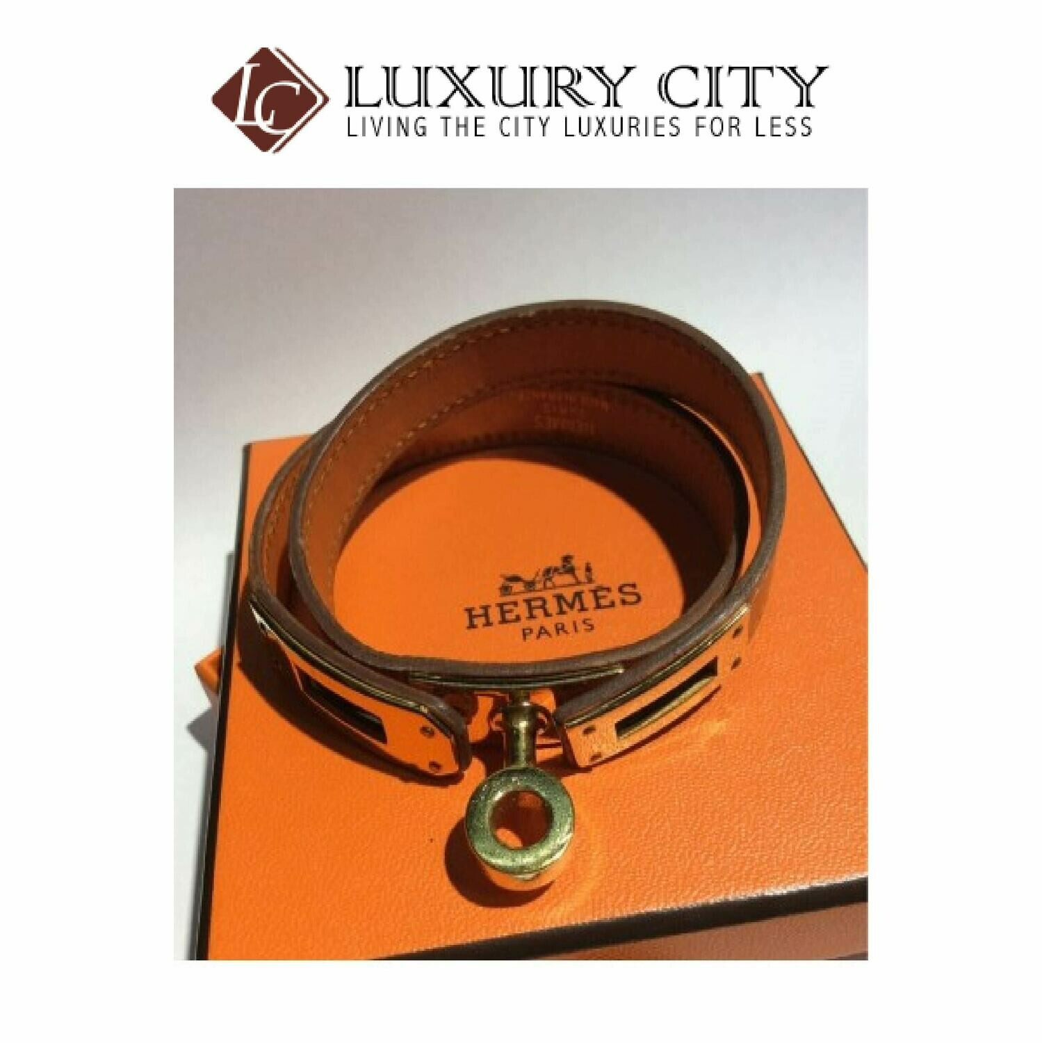 [Luxury City] Preloved Authentic Hermes Kelly Double Tour Bracelet