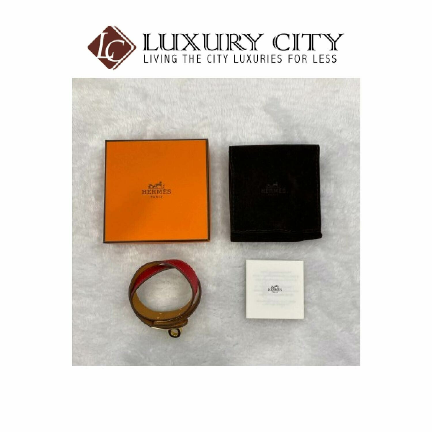 [Luxury City] Preloved Hermes Kelly Double Tour Leather Bracelet