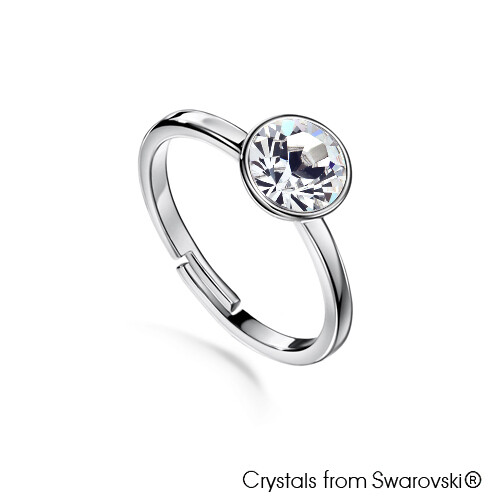 LUSH Solitaire Birthstone Ring (Available in 12 Colours)