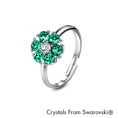 LUSH Flower Birthstone Ring (Available in 12 Colours)