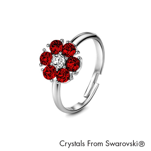 LUSH Flower Birthstone Ring (Available in 12 Colours)