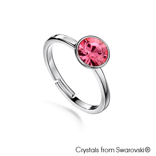 LUSH Solitaire Birthstone Ring (Available in 12 Colours)