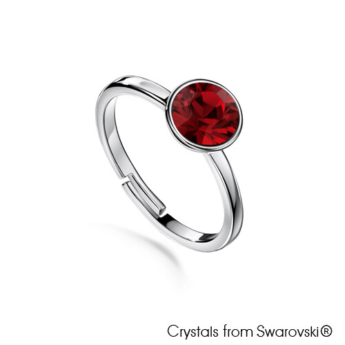 LUSH Solitaire Birthstone Ring (Available in 12 Colours)