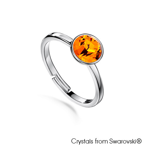 LUSH Solitaire Birthstone Ring (Available in 12 Colours)
