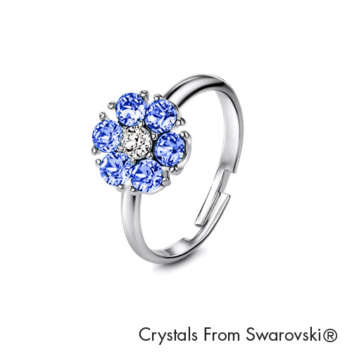 LUSH Flower Birthstone Ring (Available in 12 Colours)