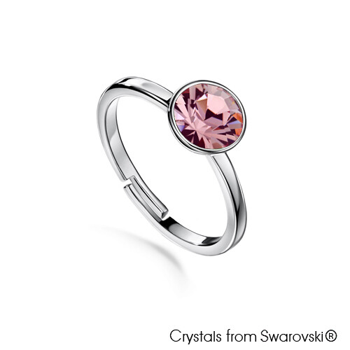 LUSH Solitaire Birthstone Ring (Available in 12 Colours)