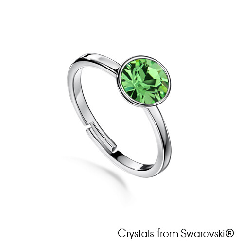 LUSH Solitaire Birthstone Ring (Available in 12 Colours)