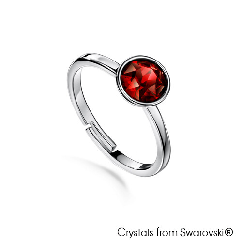 LUSH Solitaire Birthstone Ring (Available in 12 Colours)