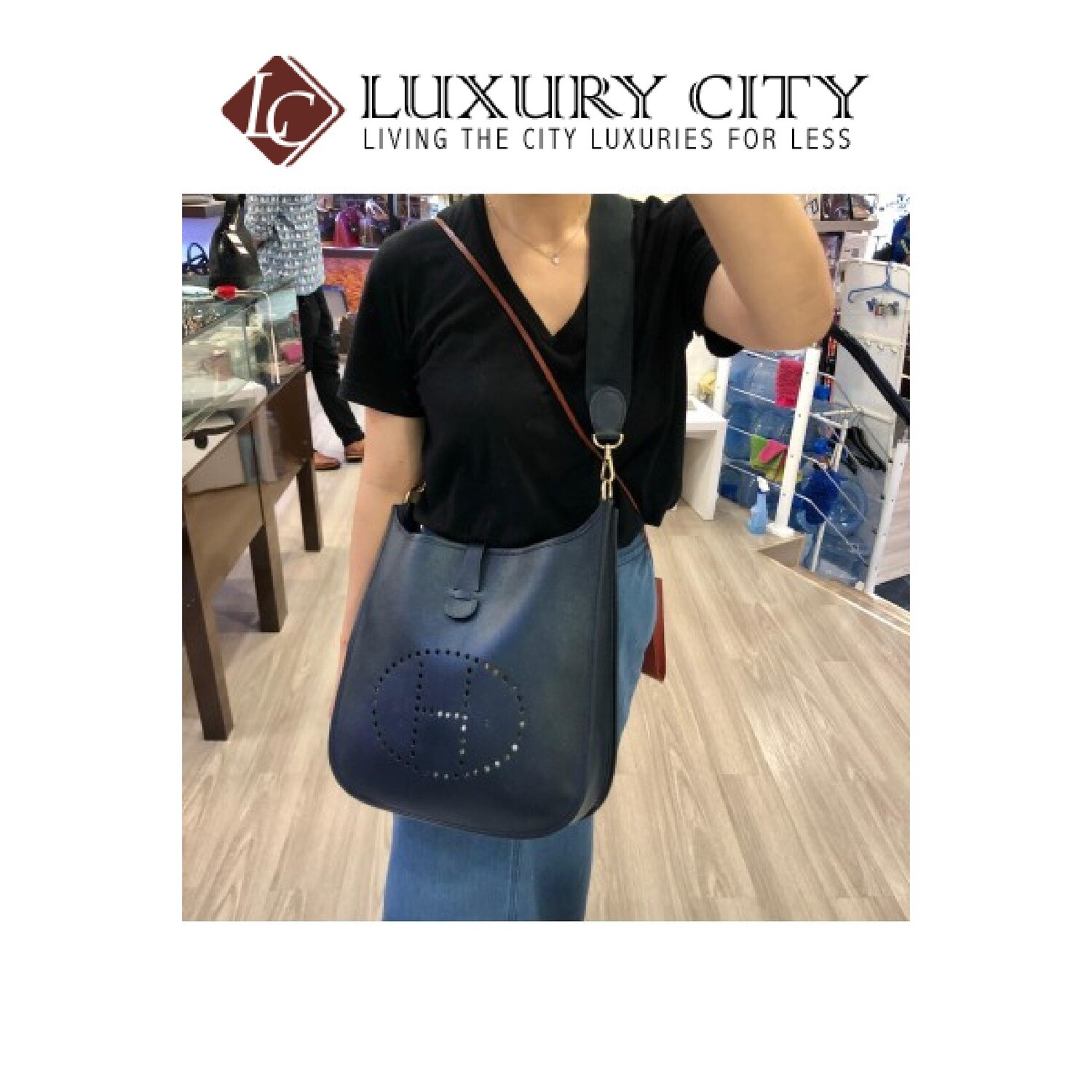 [Luxury City] Preloved Authentic Hermes Evelyn Crossbody Bag