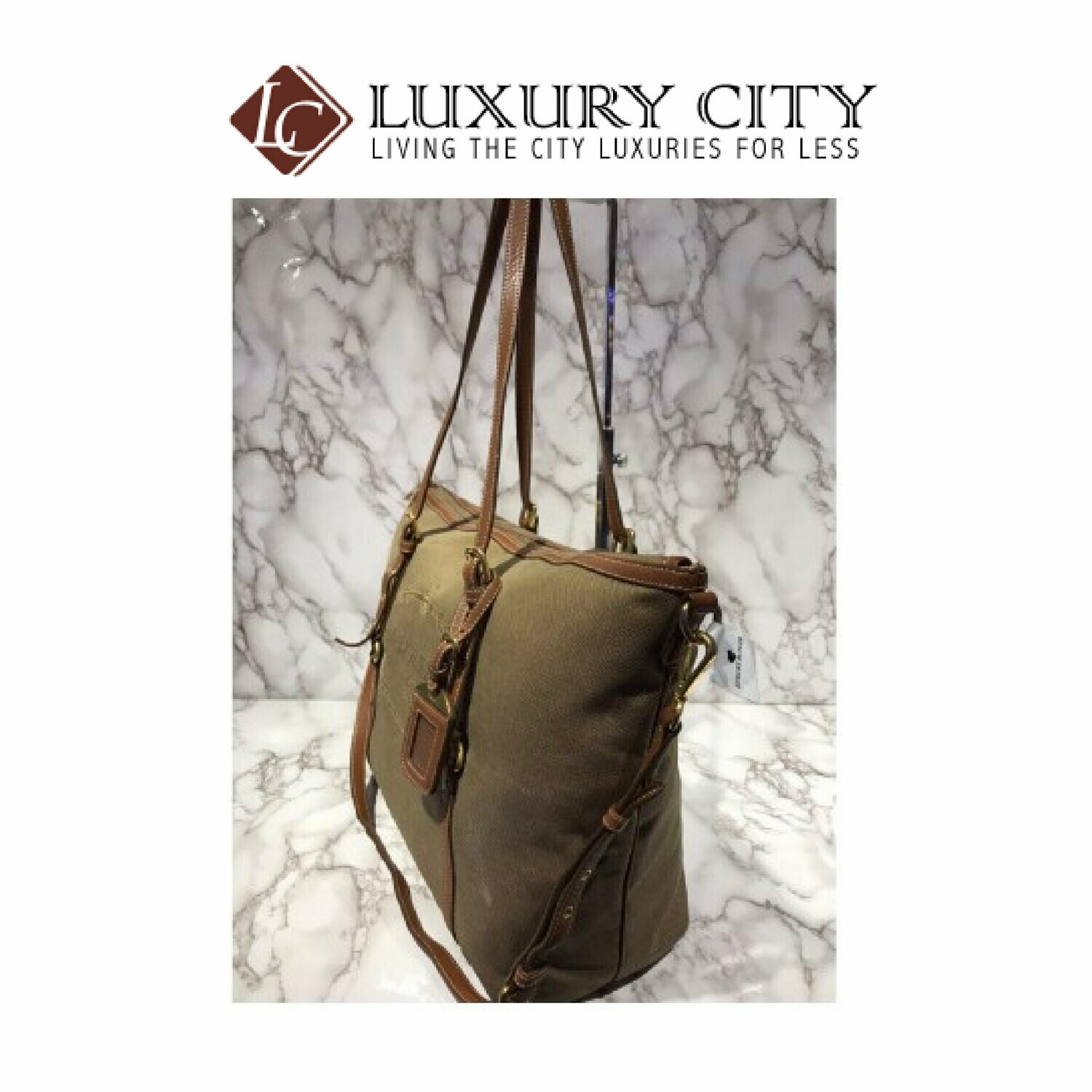 [Luxury City] Preloved Authentic Prada Fabric Handbag