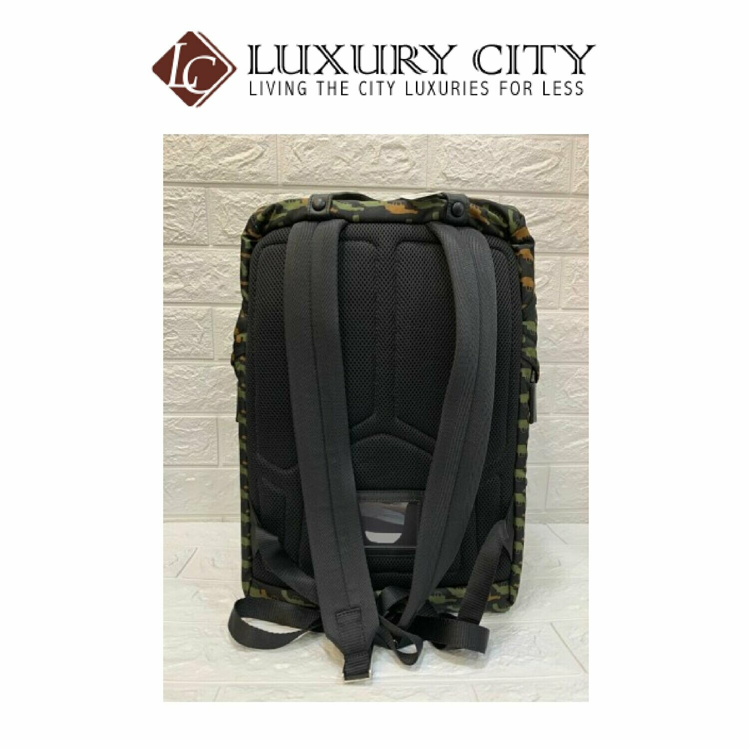 [Luxury City] Preloved Authentic Prada Gun Print Nylon Backpack