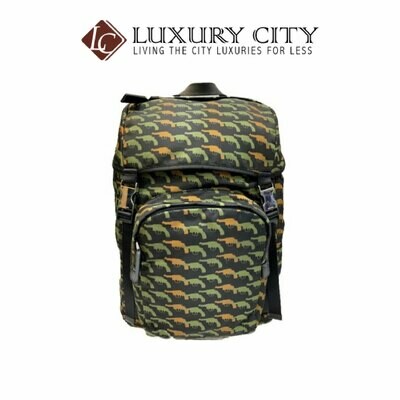 [Luxury City] Preloved Authentic Prada Gun Print Nylon Backpack