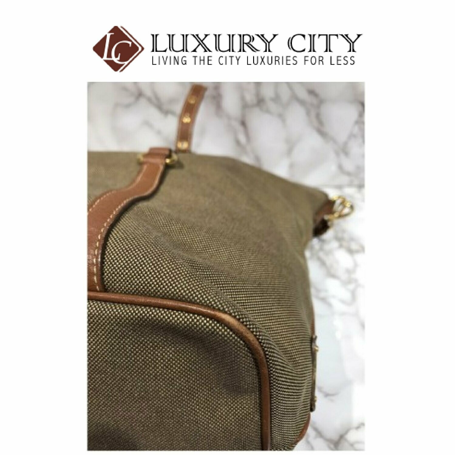 [Luxury City] Preloved Authentic Prada Fabric Handbag