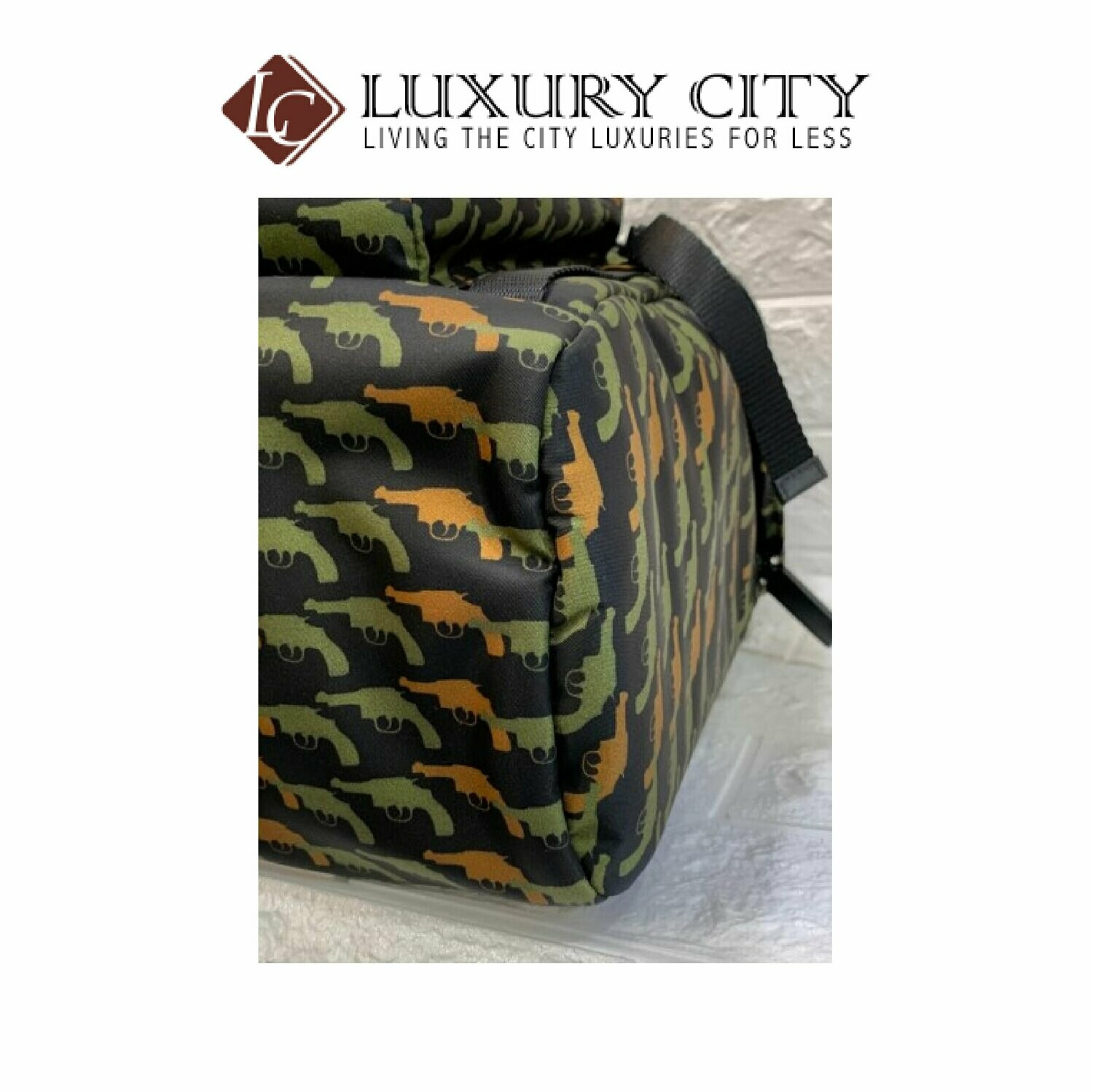 [Luxury City] Preloved Authentic Prada Gun Print Nylon Backpack