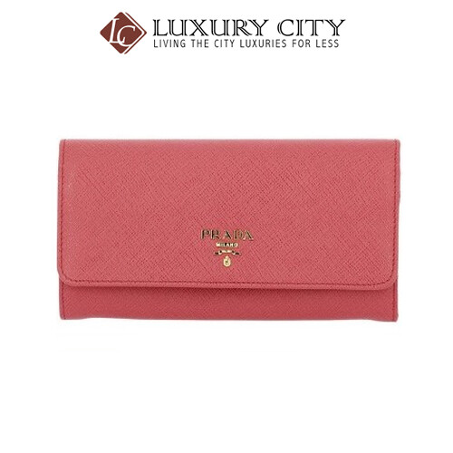 [Luxury City] Prada 1MH132 Saffiano Leather Long Fold Wallet