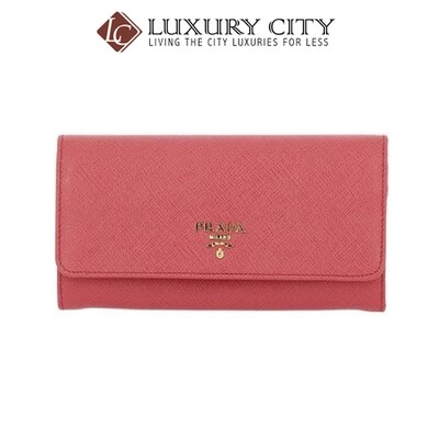 [Luxury City] Prada 1MH132 Saffiano Leather Long Fold Wallet