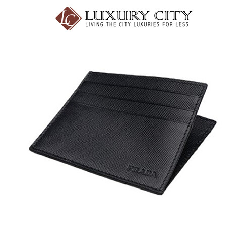 [Luxury City] Prada Saffiano Leather Card Holder PRADA-2MC223 (Black)
