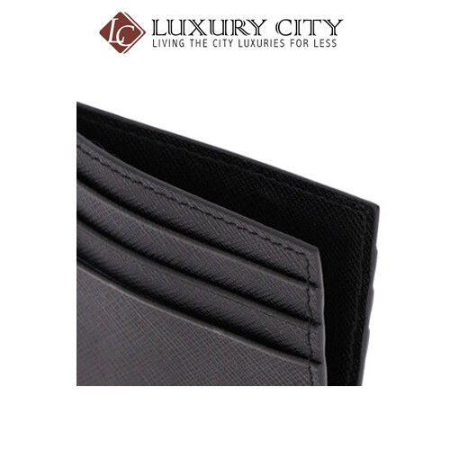 [Luxury City] Prada Saffiano Leather Card Holder PRADA-2MC223 (Black)