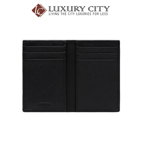 [Luxury City] Prada Leather Card Holder Black Prada-2MC101