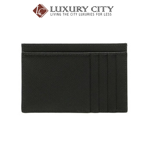 [Luxury City] Prada Saffiano Leather Card Holder Black Prada-1MC053