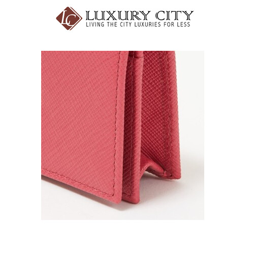 [Luxury City] Prada Leather Card Holder Pink Prada-1MC122